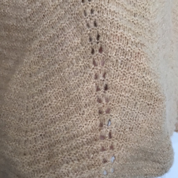 BARTOLINI tan mohair blend knit stretchy sweater S - Picture 3 of 7